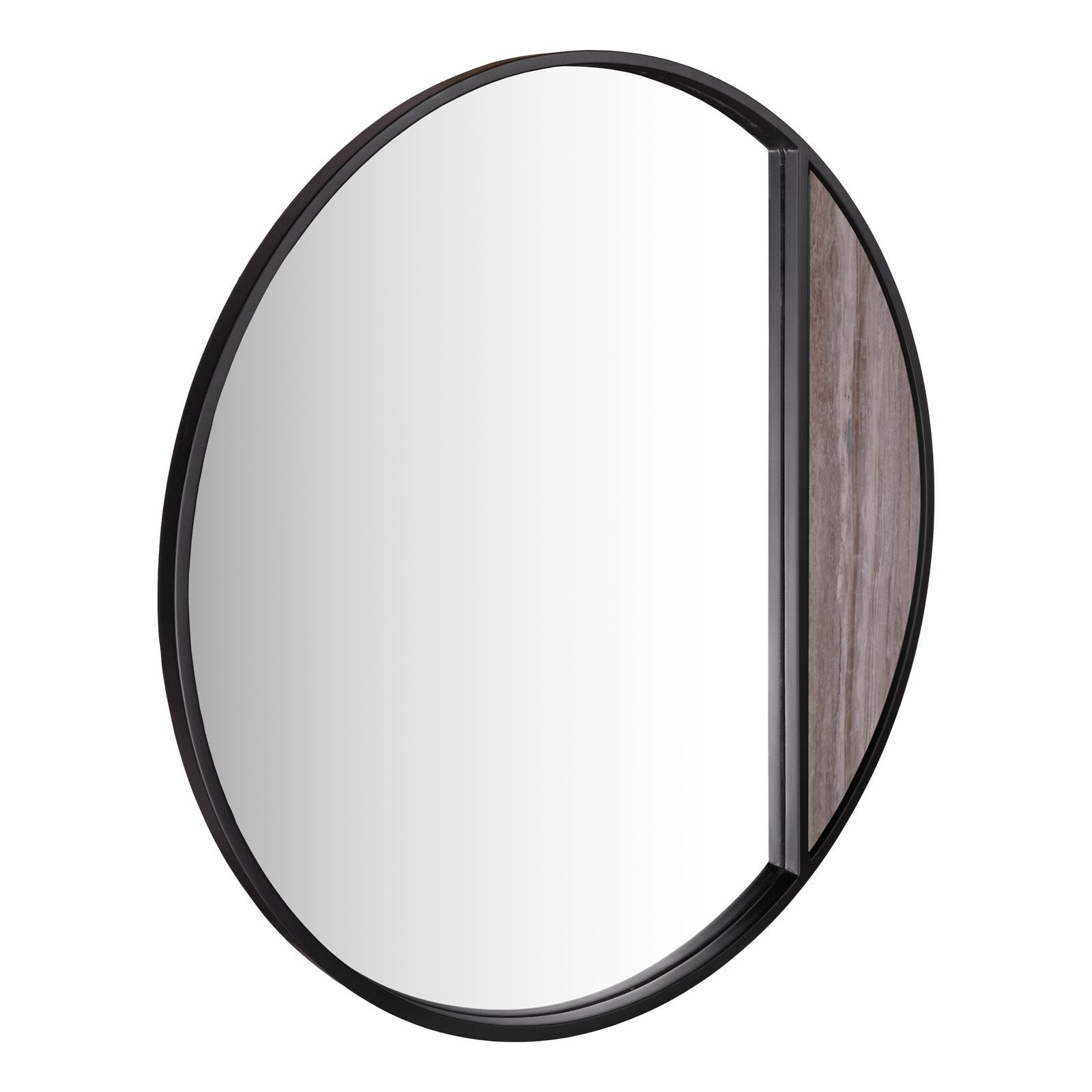 Rasmus Brown Stone Effect & Black Mirror 80cm