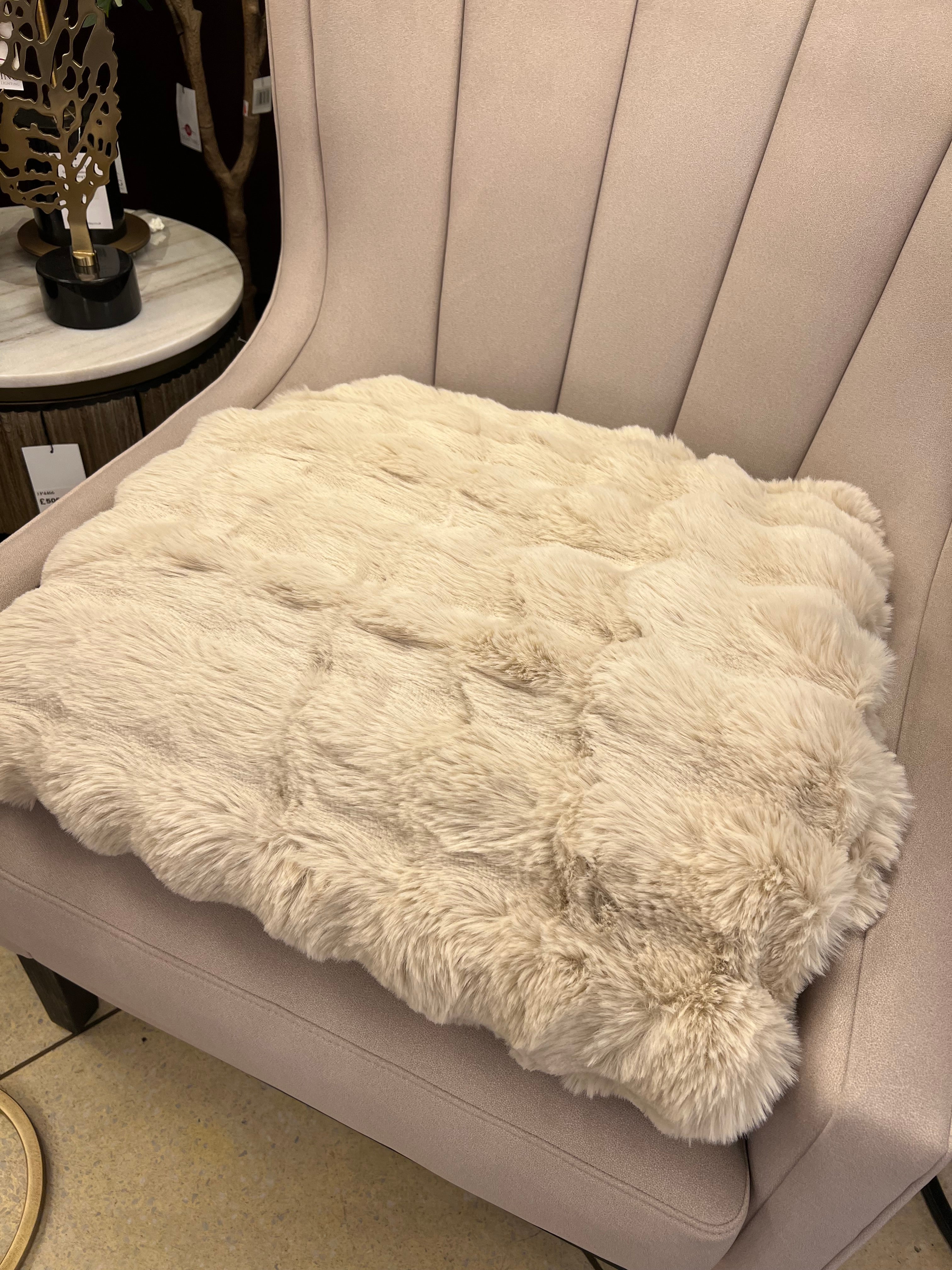 Luxurious Natural Throw 2x2.3m