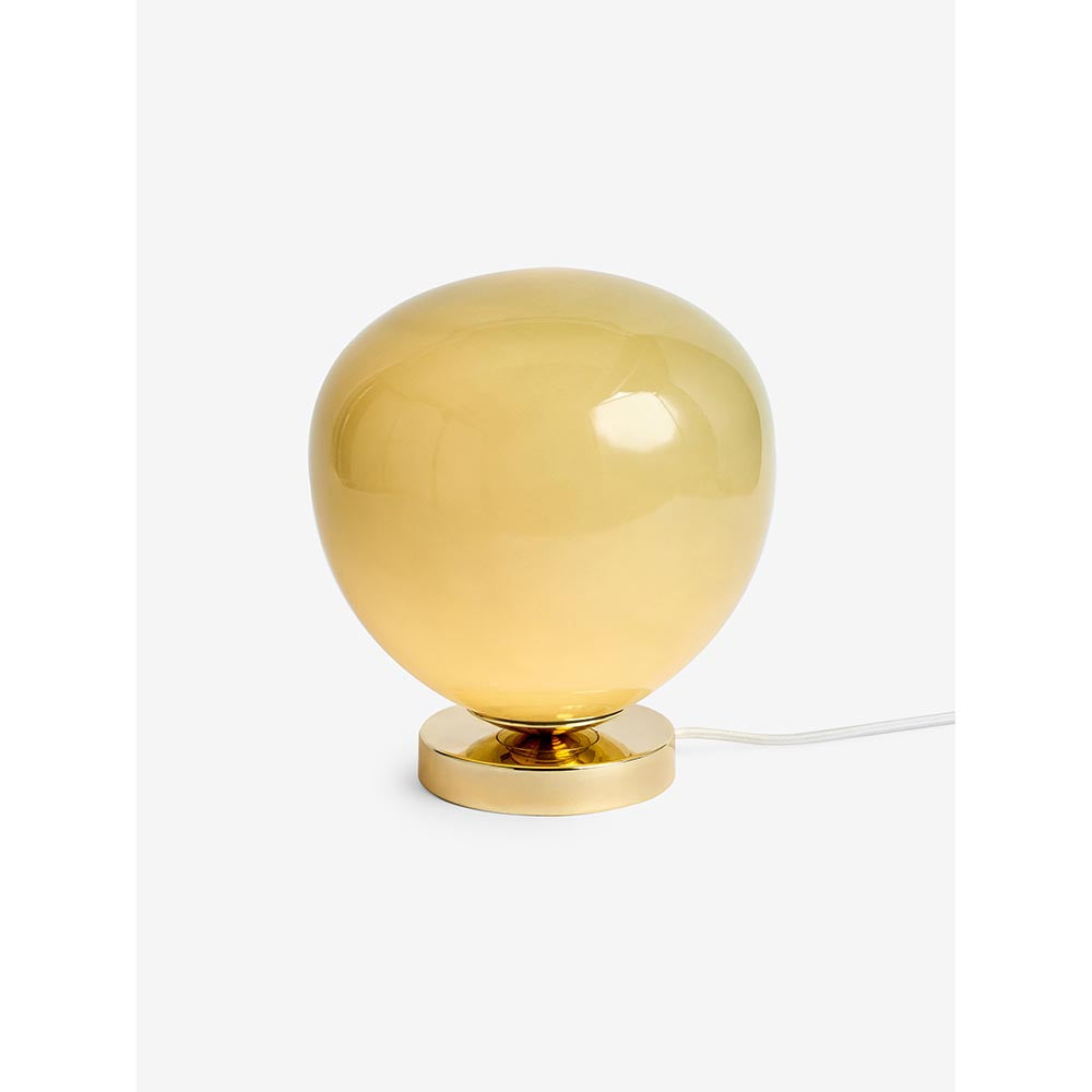 Adrianne Polished Brass Table Lamp with Green Shade