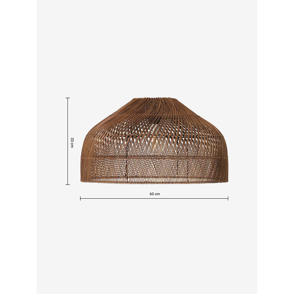 Java Dark Large Rattan Lamp Shade