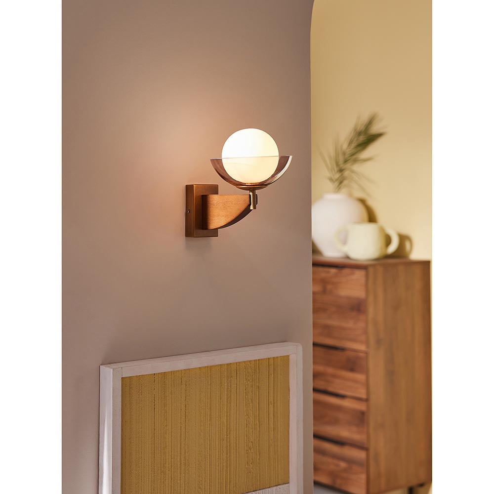 Layla Ash Wood Wall Light