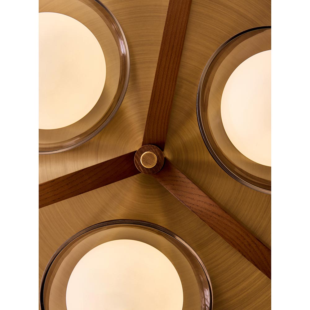 Layla Brass & Brown Flush Fitting