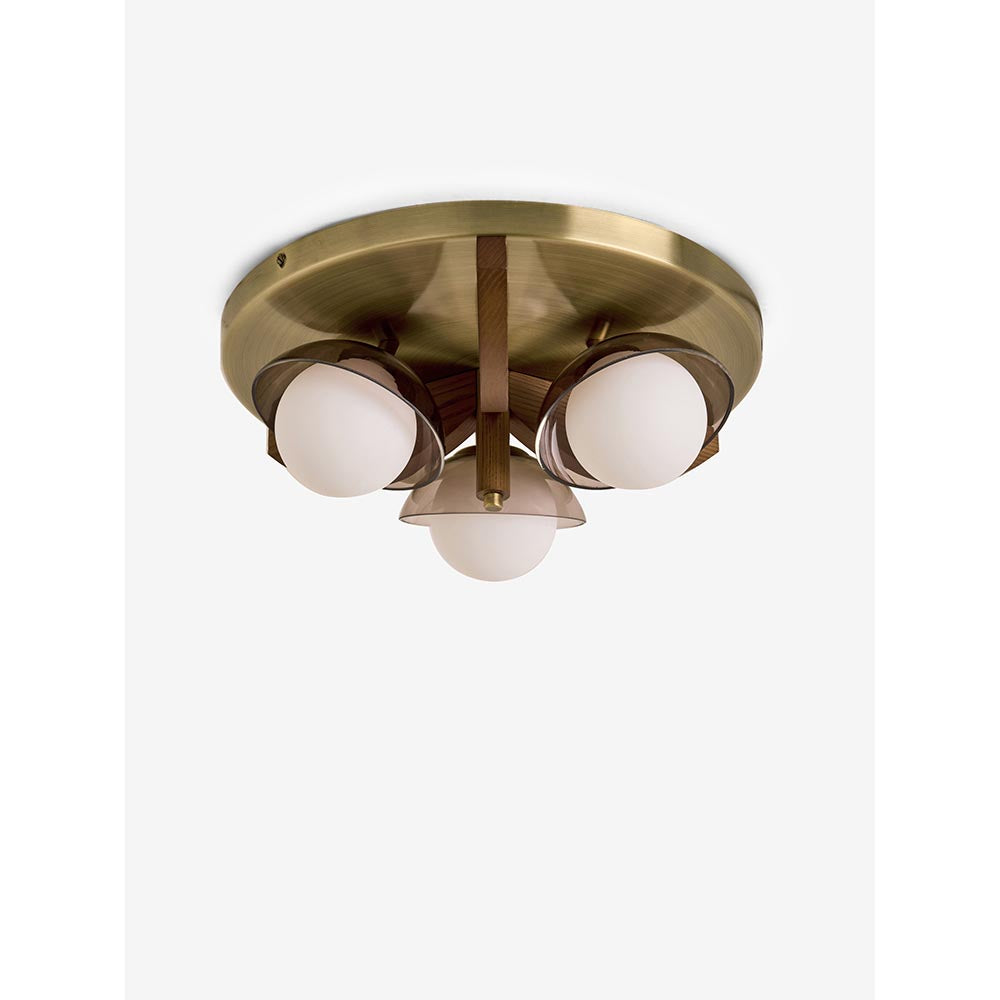 Layla Brass & Brown Flush Fitting