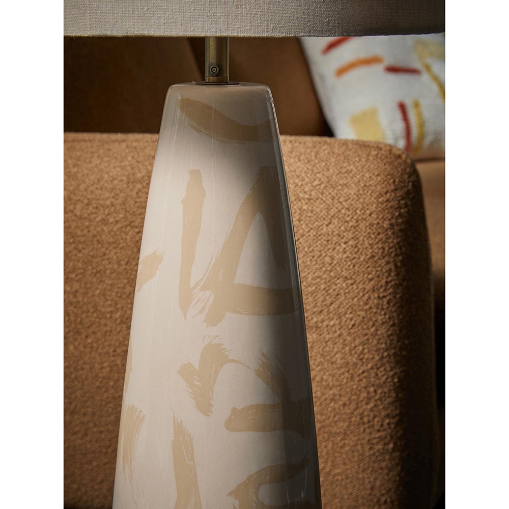 Vince Ceramic Floor Lamp C/W Shade