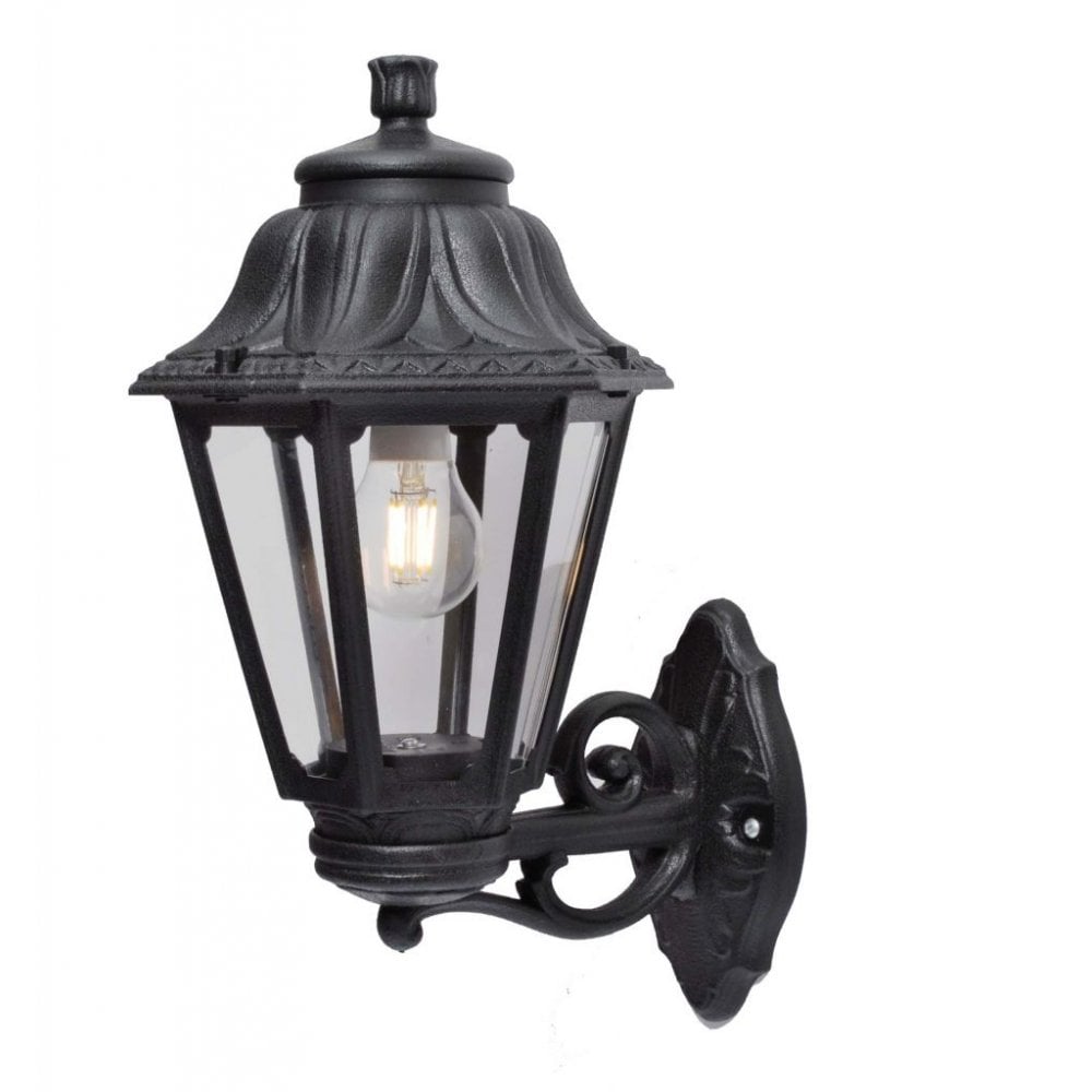 Bisso Anna E27 Black Wall Lantern
