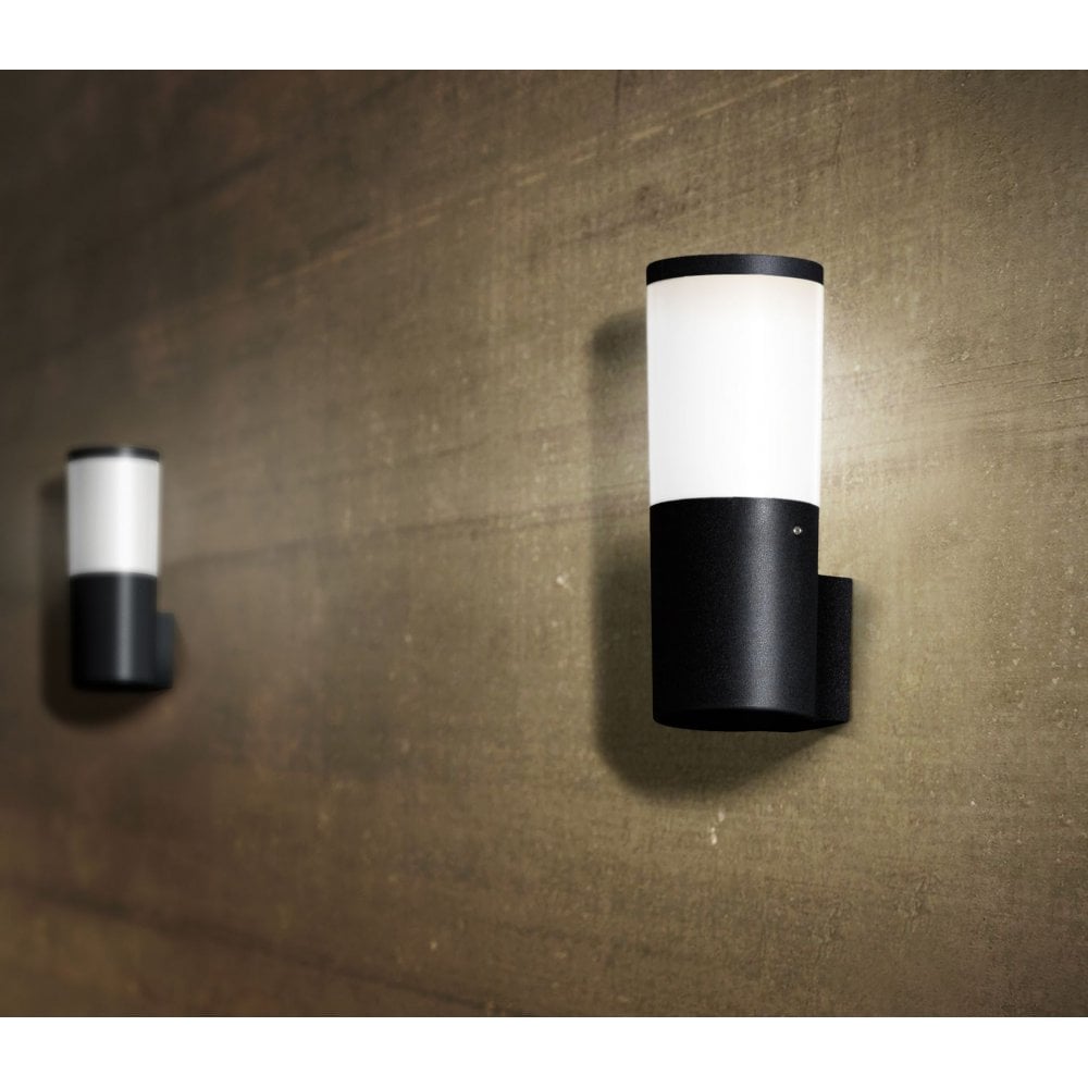 Amelia Black Opal LED 6W Bollard Wall Light