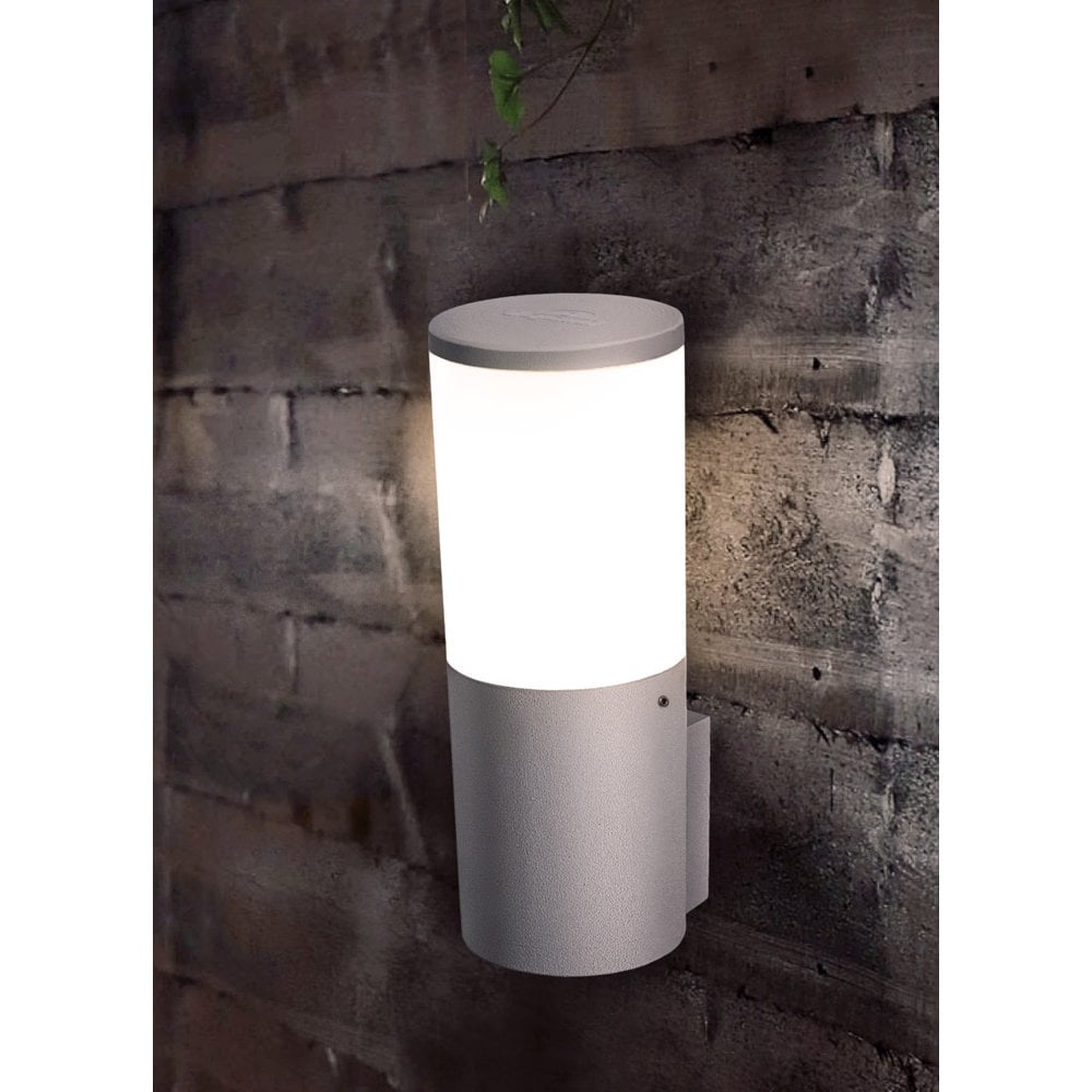 Amelia Grey Opal LED 6W Bollard Wall Light