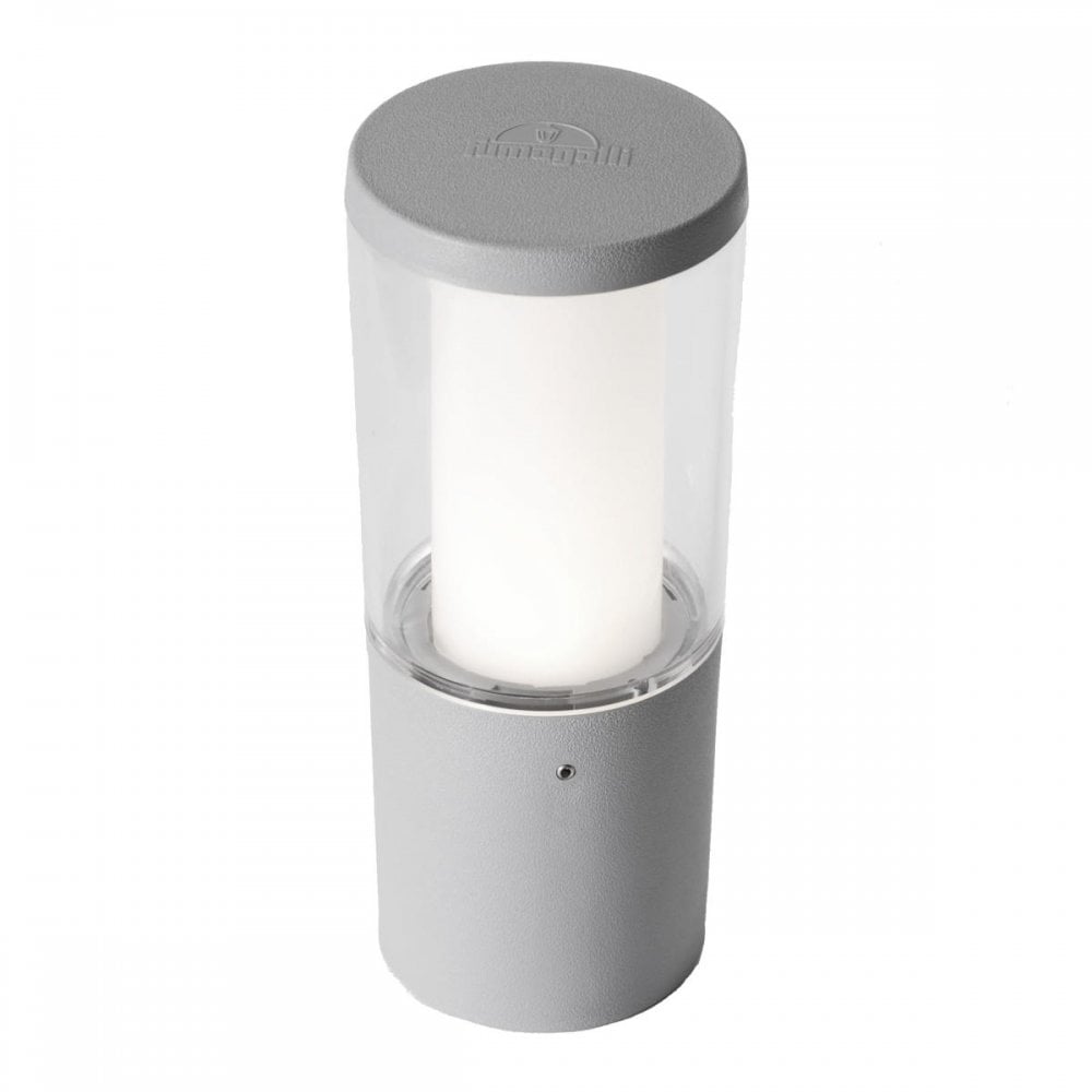 Carlo 250 mm Grey Clear LED 3.5W Bollard Post Light