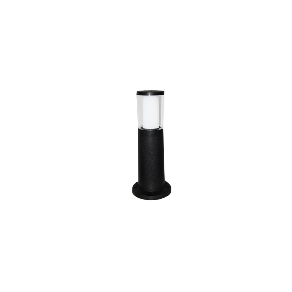 Carlo 400 mm Black Clear LED 3.5W Bollard Post Light