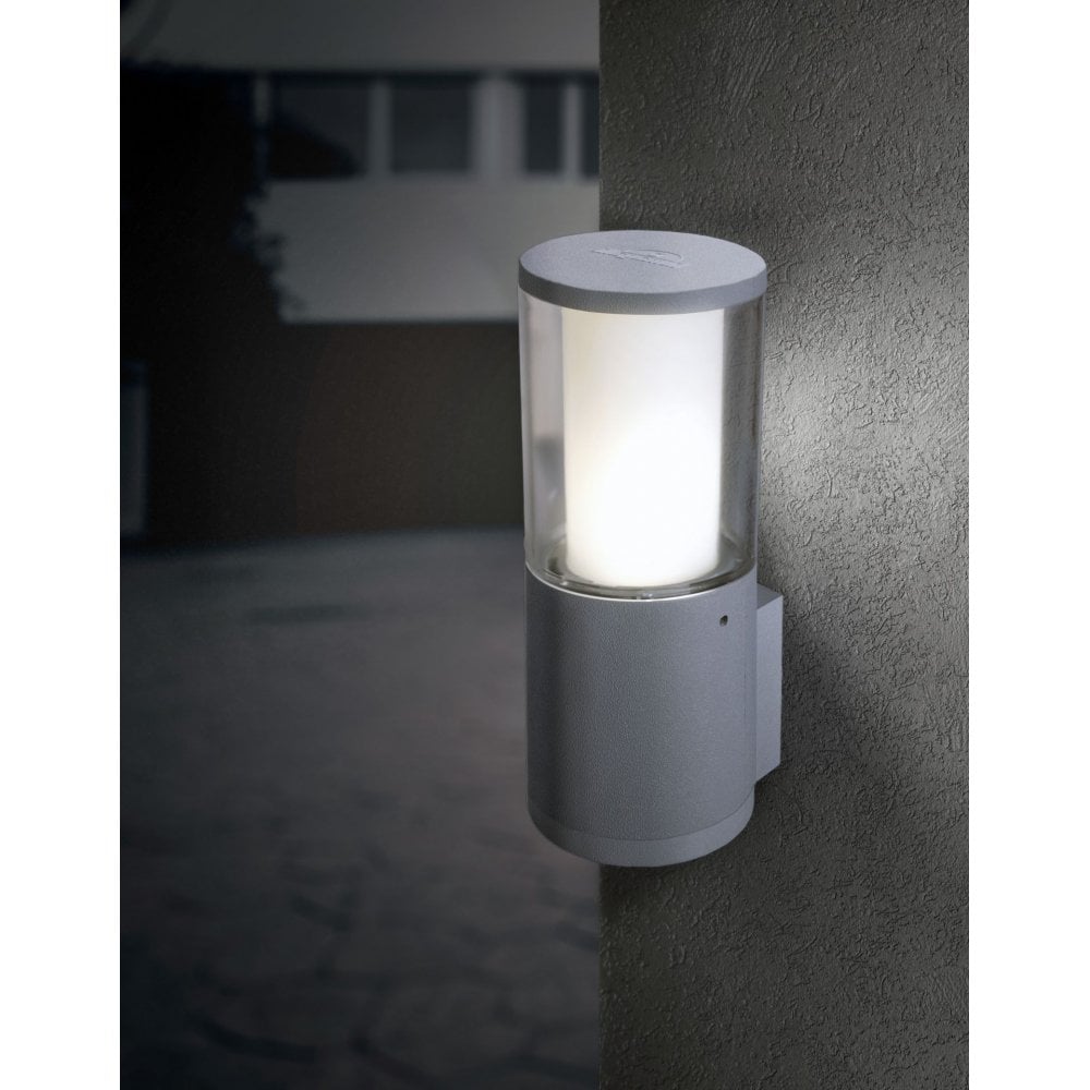 Carlo Grey Clear LED 3.5W Bollard Wall Light
