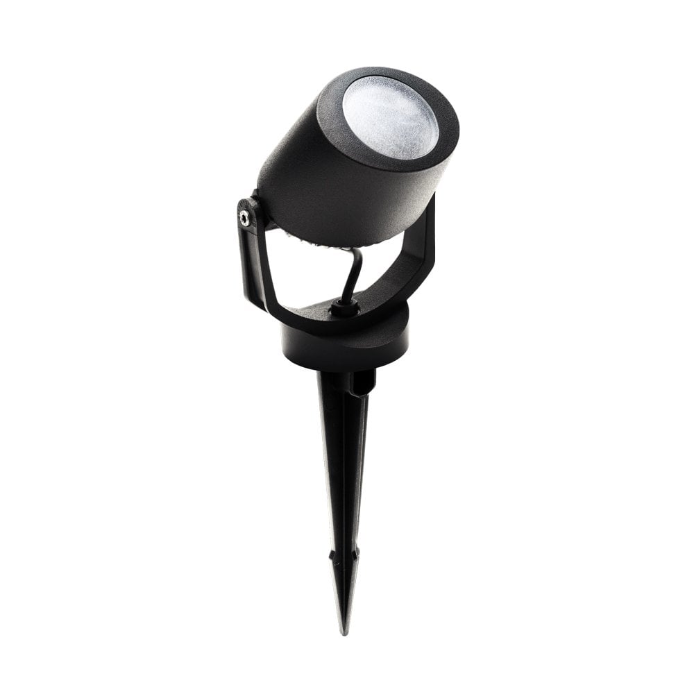Mini Tommy Black 3.5W LED Spike Floodlight with Frosted Diffuser