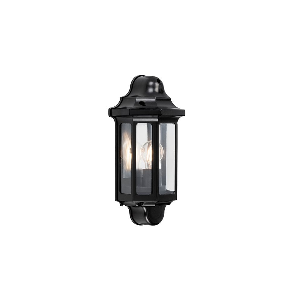 Traditional Satin Black Lantern IP44