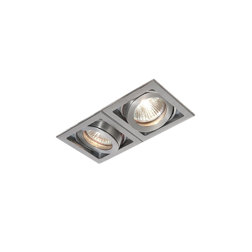 Xeno Twin Downlight in Aluminium