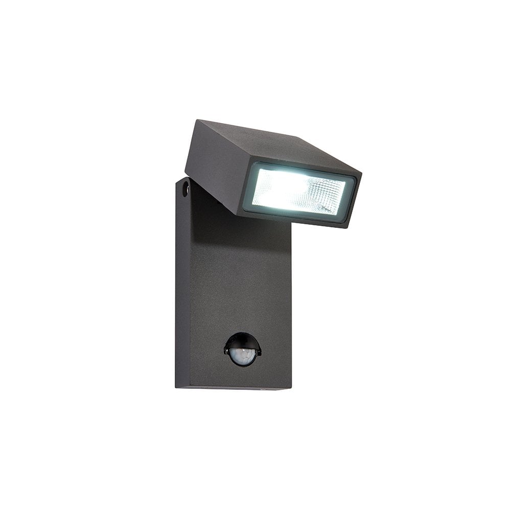 Morti Single PIR Wall Light 10W Cool White IP44