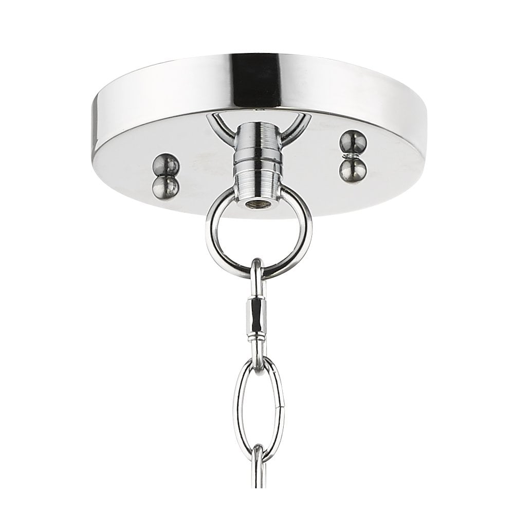 Aurora 5 Light E14 Crystal Pendant Polished Chrome