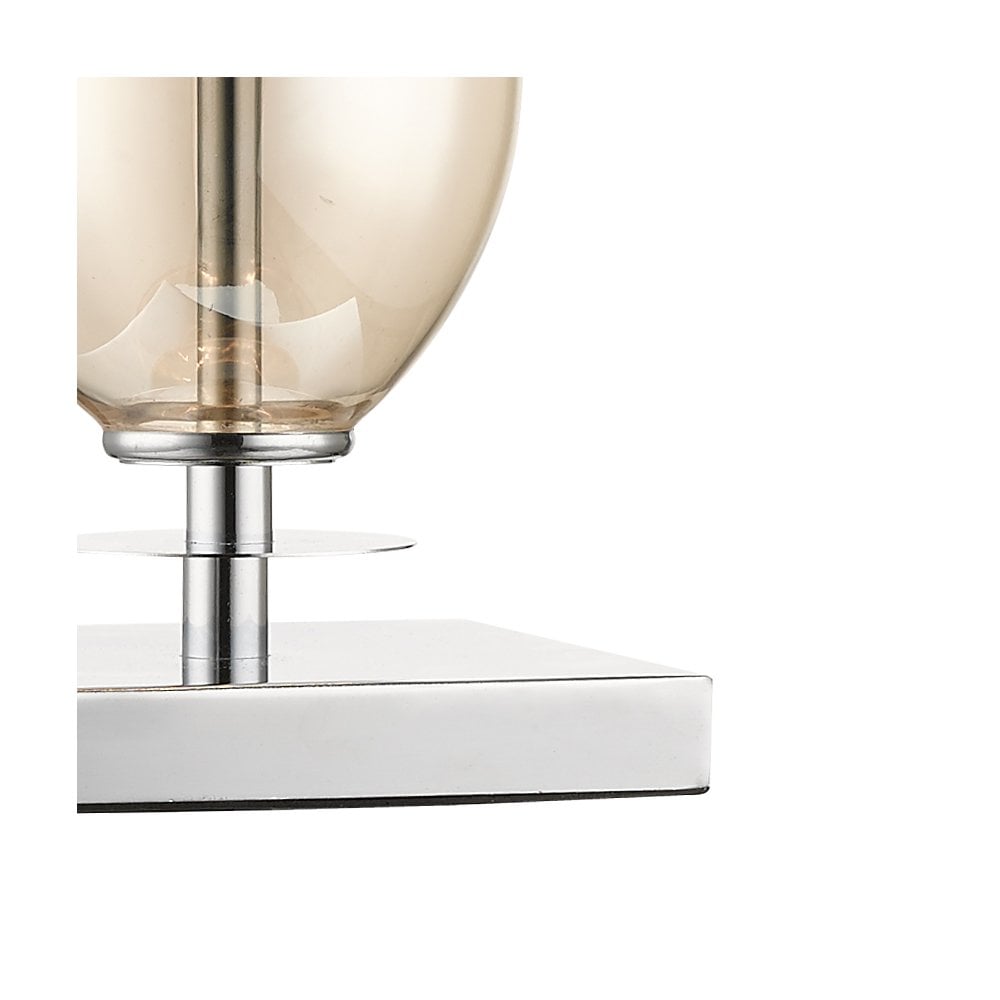 Dior Amber Glass Table Lamp with Shade