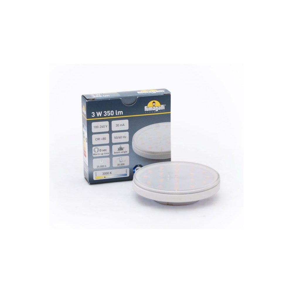 3W GX53 LED Lamp 3000K Warm White 350Lm