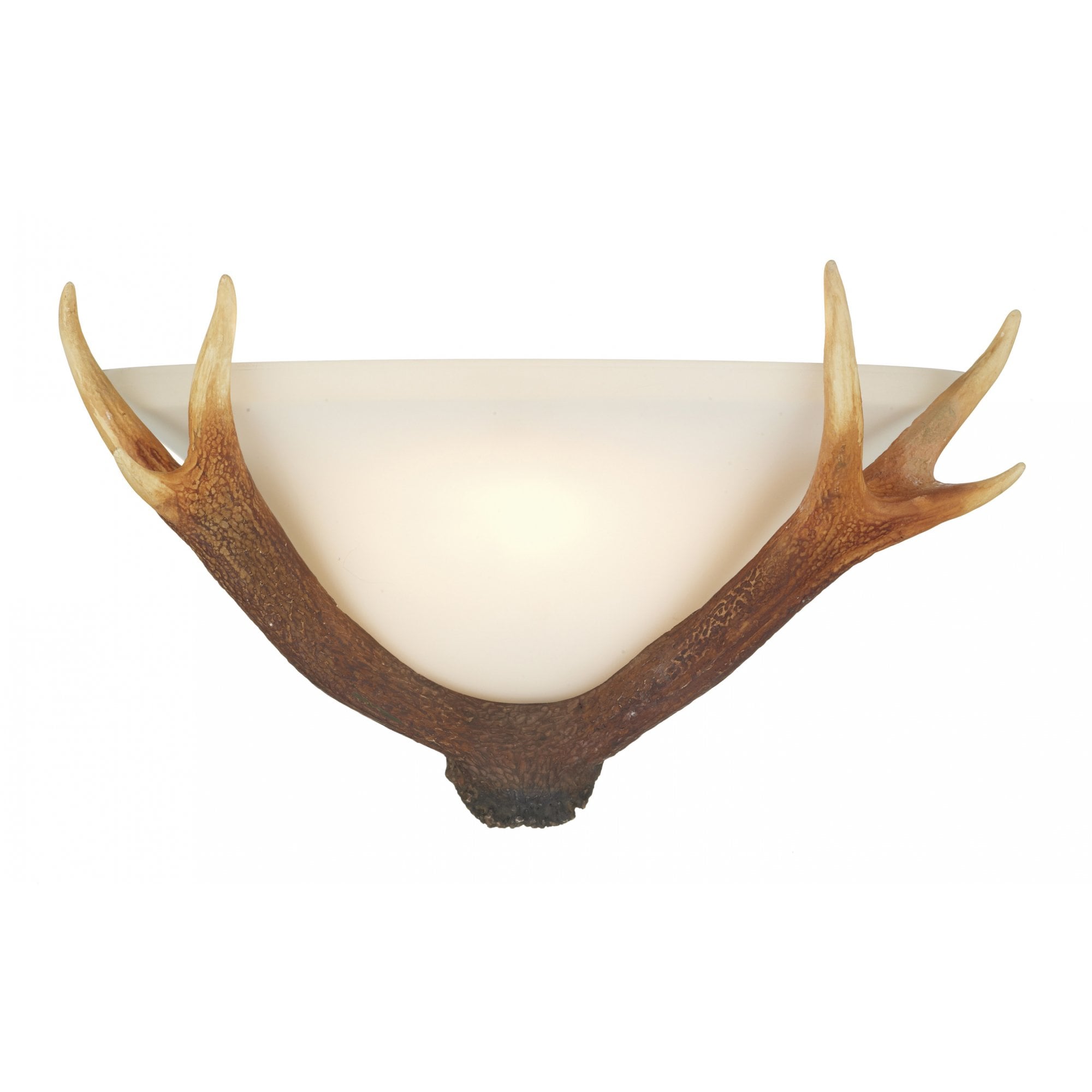 Antler 1 Light Highland Rustic Wall Washer