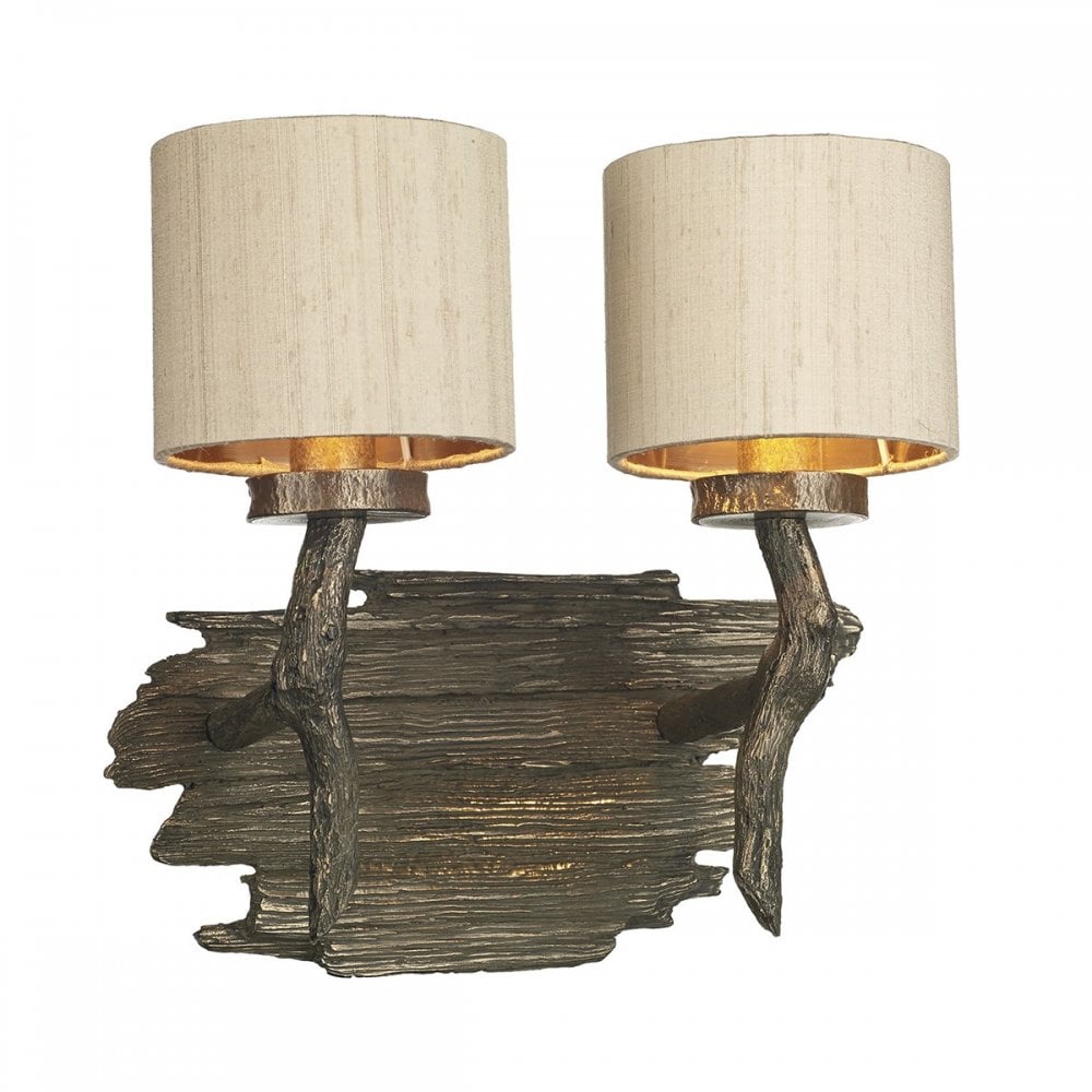 Joshua Double Wall Bracket Bespoke Shade