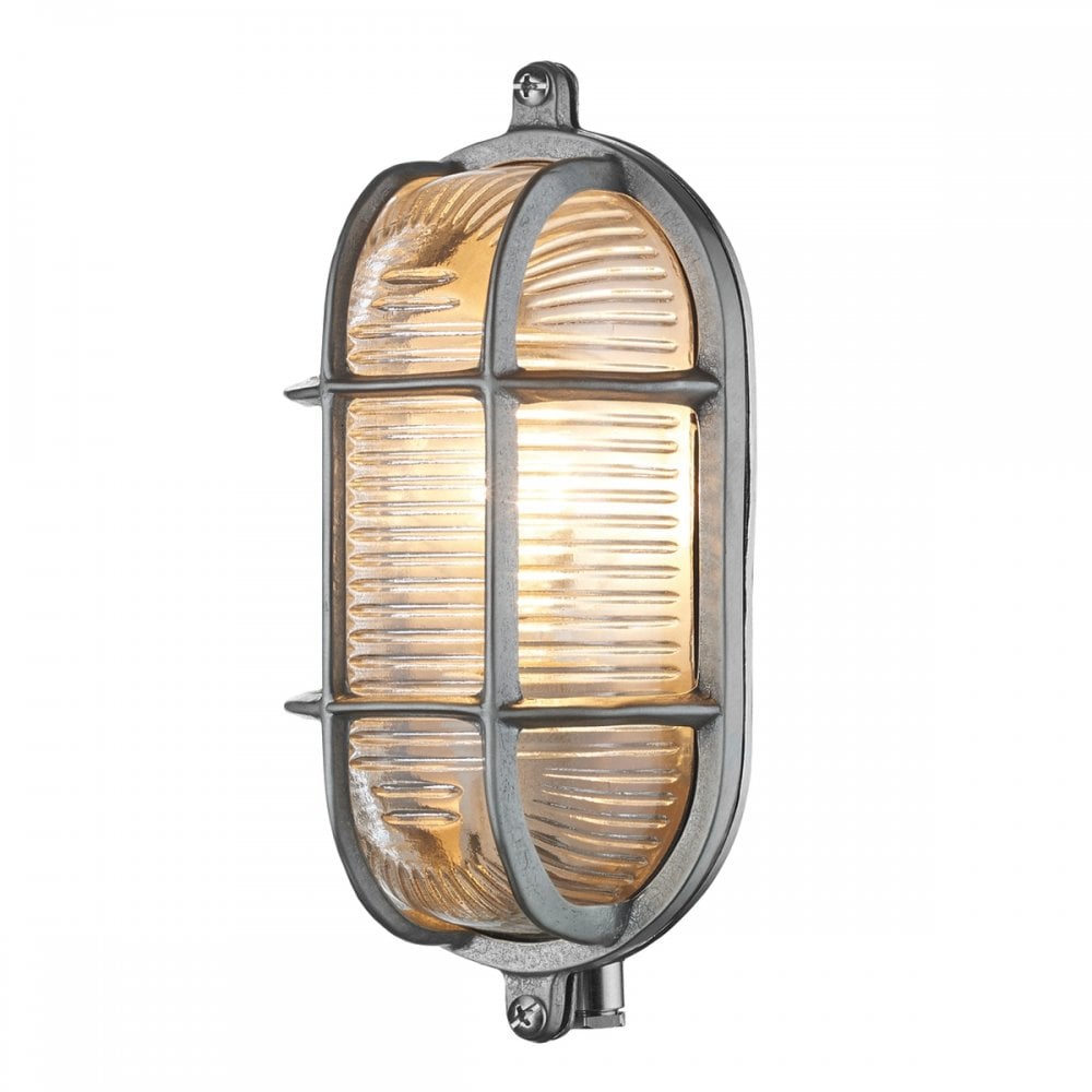 Admiral Small Oval Wall Light Nickel