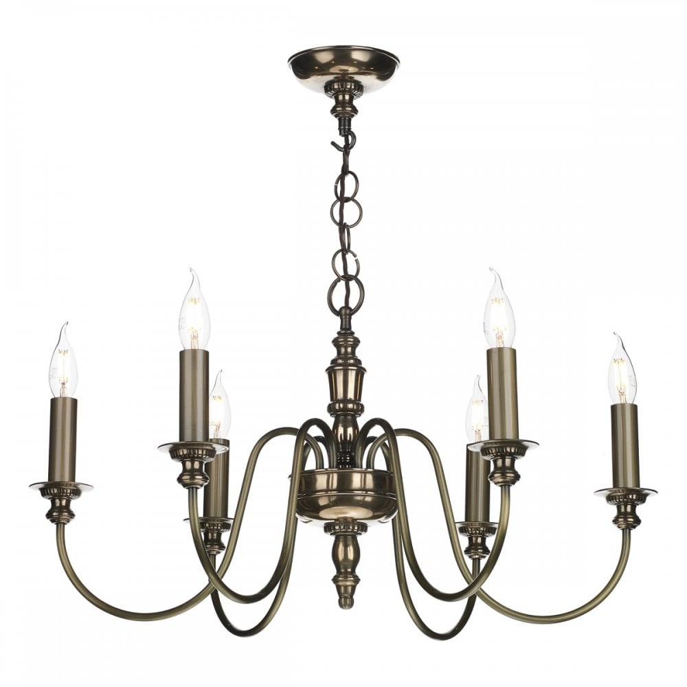 Dickens 6 Light Pendant Bronze