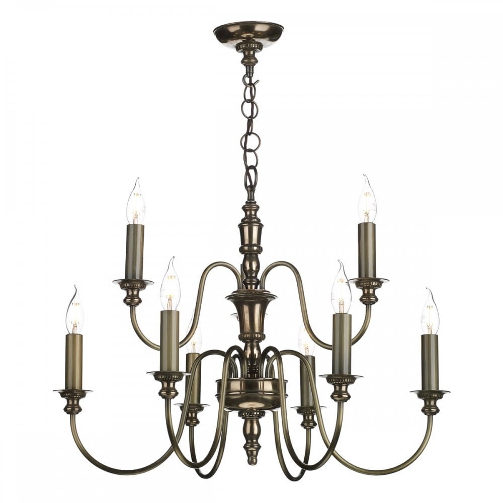 Dickens 9 Light Pendant Bronze