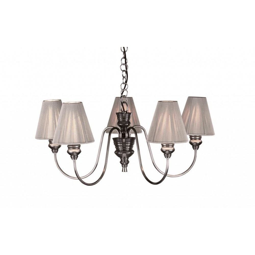 Doreen 5-Light Pewter Fitting With Shades