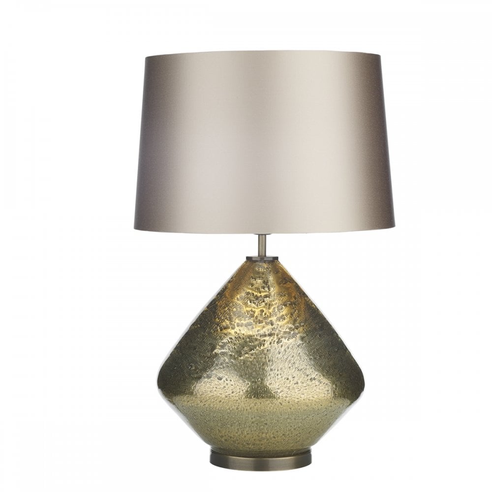 Evora Volanic Effect Gold Table Lamp