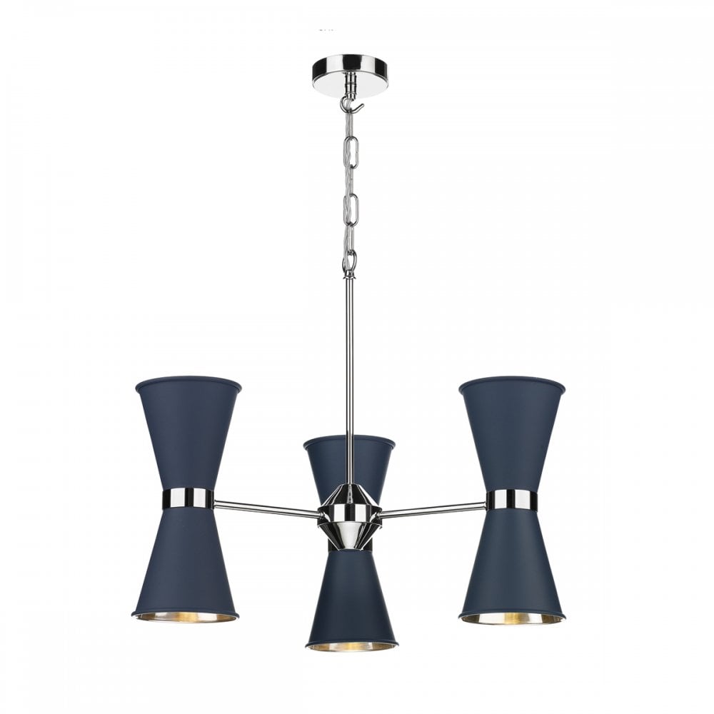 Hyde 6 Light Pendant Polished Chrome (Other Colours Available)