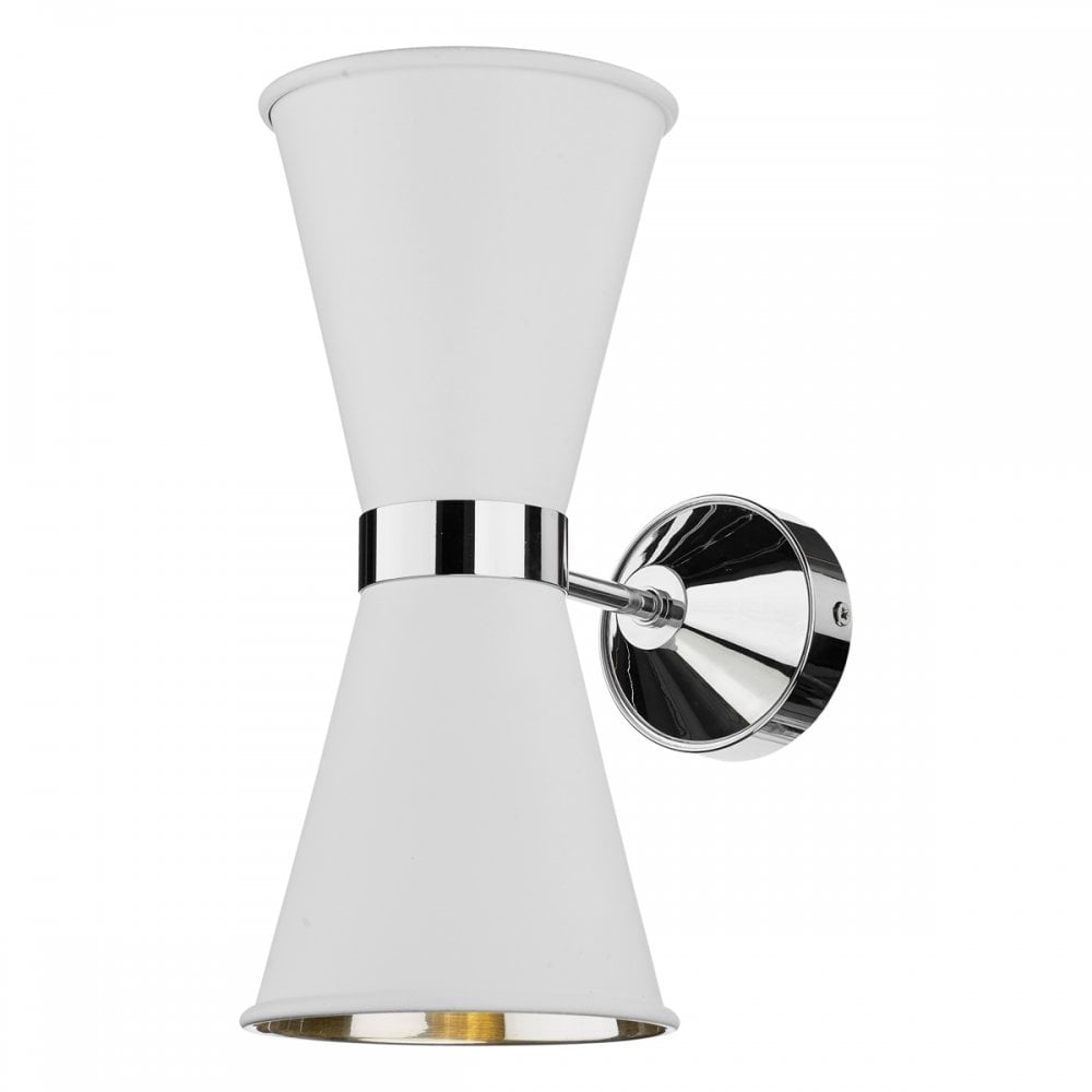 Hyde Double Wall Light Polished Chrome (Other Colours Available)