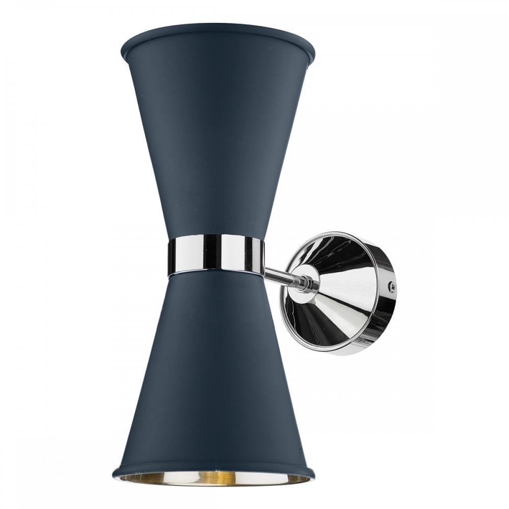Hyde Double Wall Light Polished Chrome (Other Colours Available)
