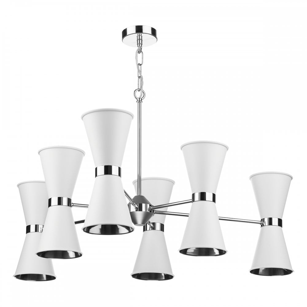 Hyde 12 Light Chandelier Polished Chrome (Other Colours Available)