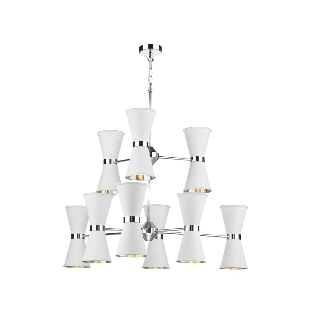 Hyde 18 Light Chandelier Polished Chrome (Bespoke Colours Available)