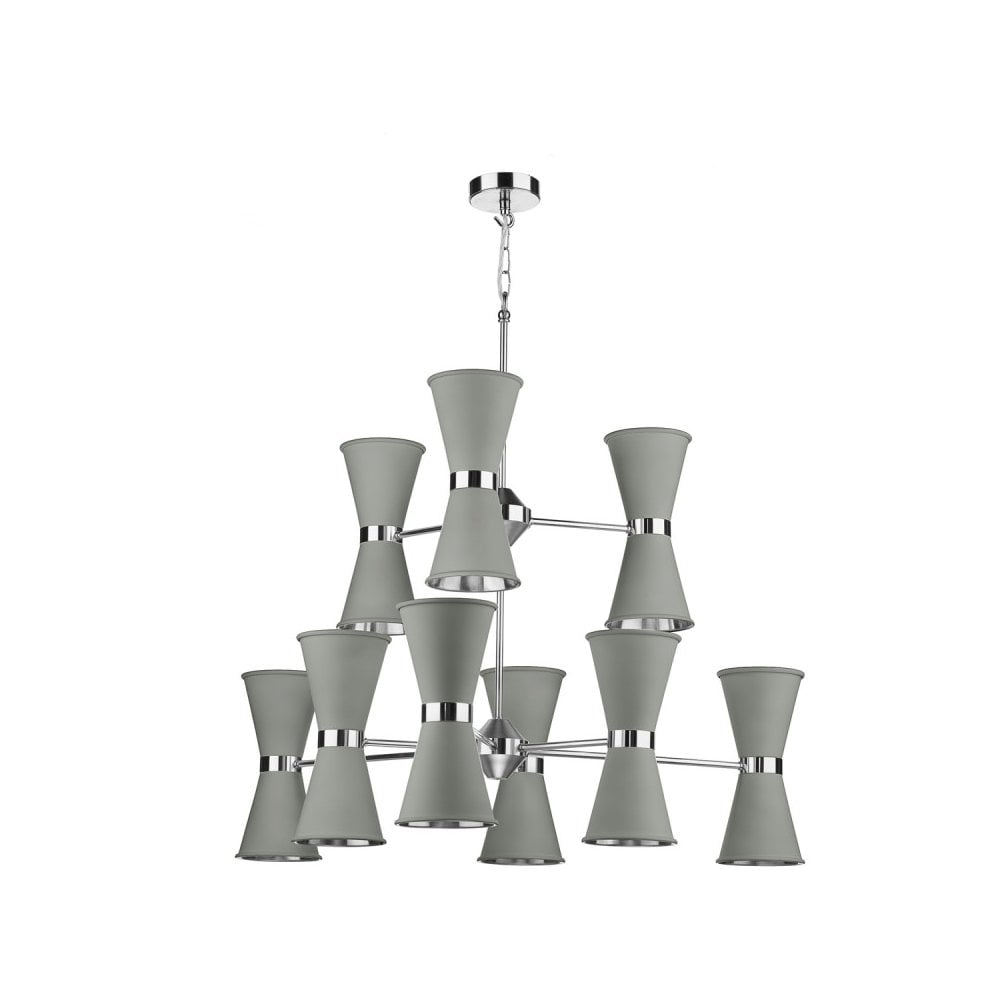 Hyde 18 Light Chandelier Polished Chrome (Bespoke Colours Available)