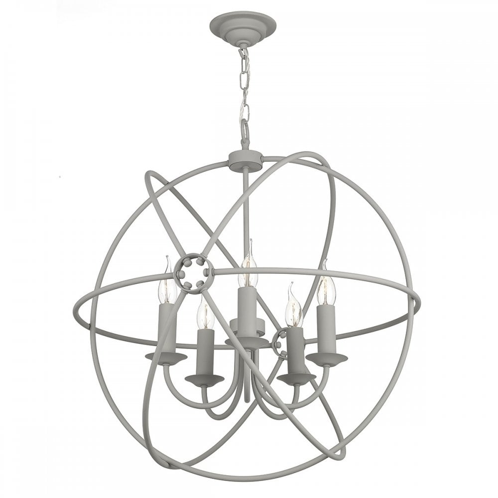 Orb Bespoke 5 Light 600mm Pendant (Choice of Colours)