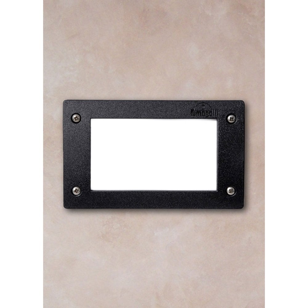 Extra leti 200 3W LED Surface Wall Light Black with Opal Diffuser