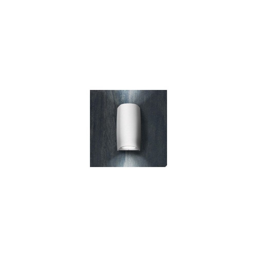 Marta 90 Grey Single Up or Down Wall Light with Frosted Diffuser