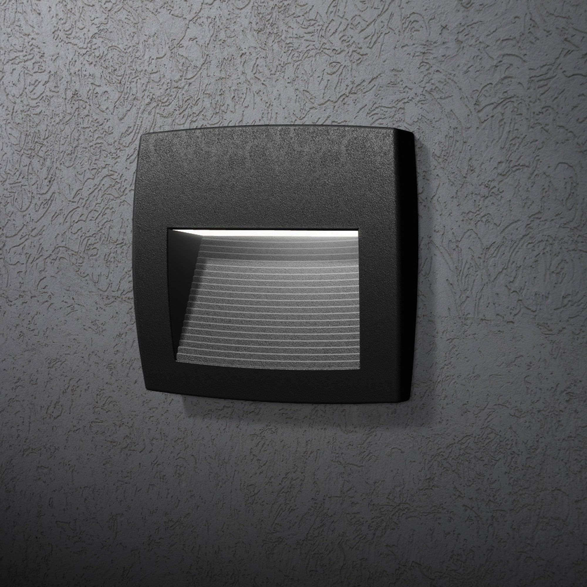 Lorenza 150 4W Black Surface Mounted Wall Light