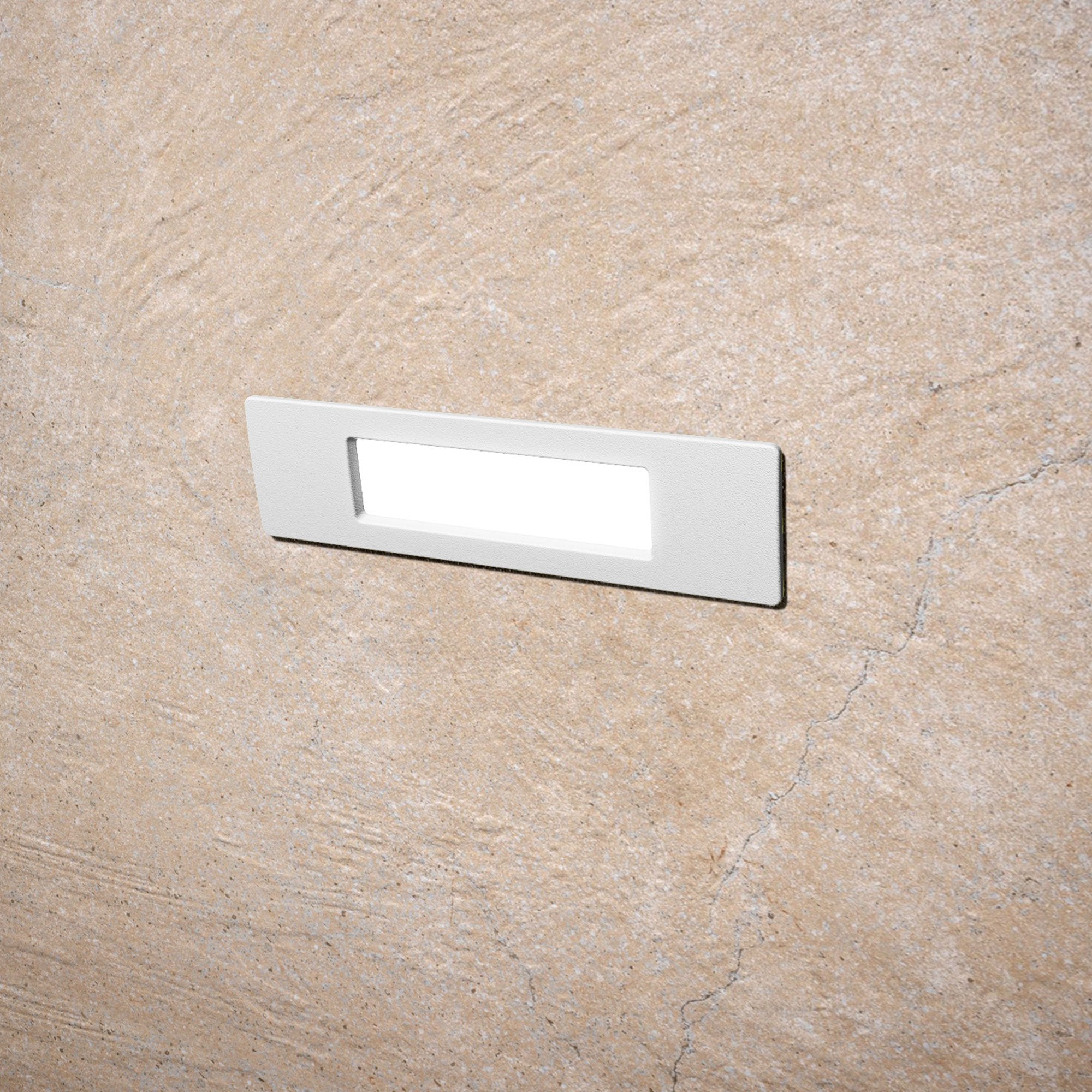 Nina 190 8.5W White Recessed Wall Light