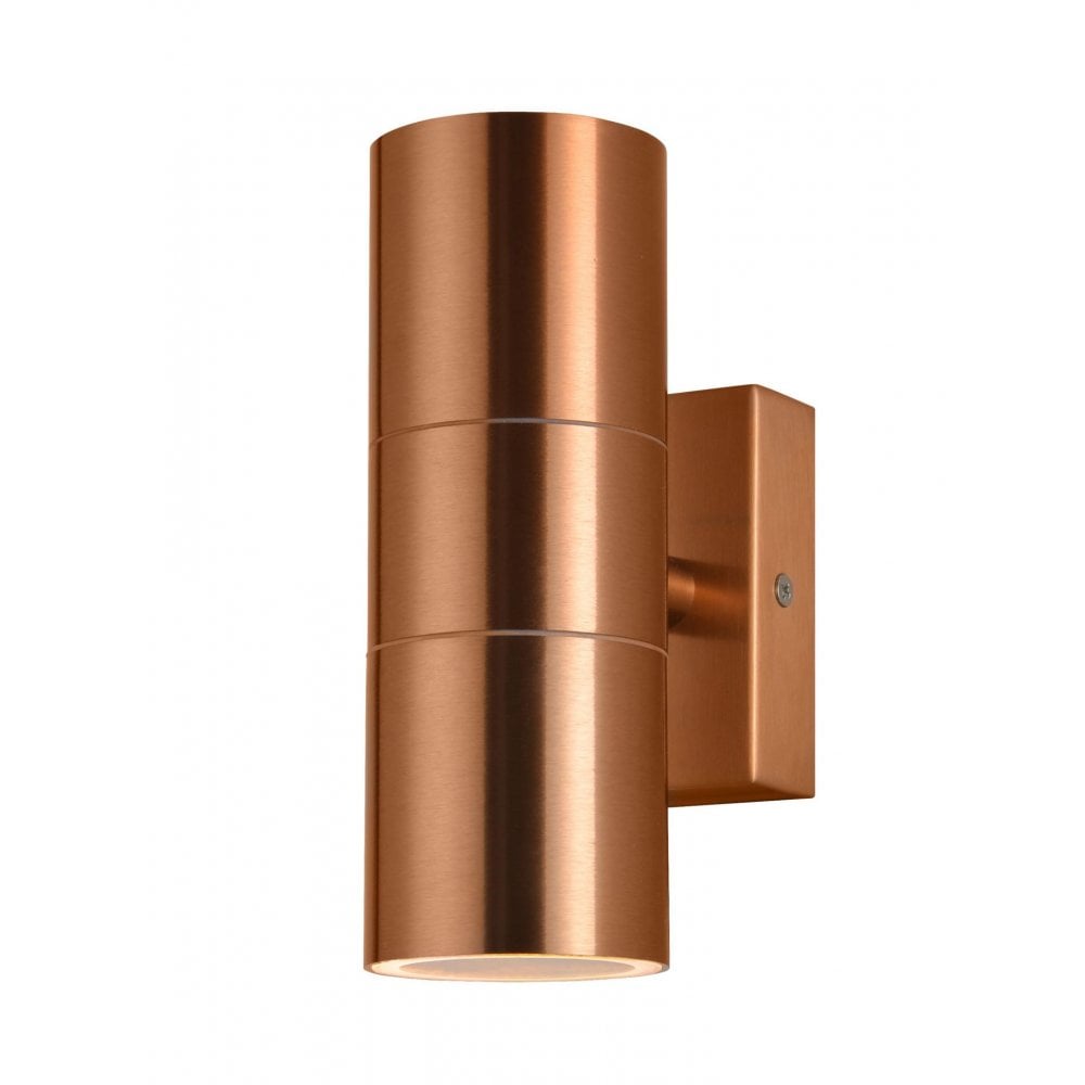Leto Up and Down Wall Light in a Copper Finish