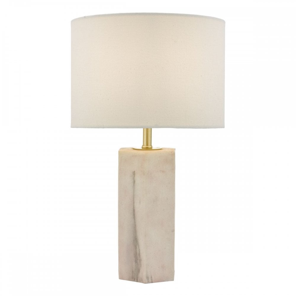 Nalani Pink & Marble Table Lamp C/W Shade