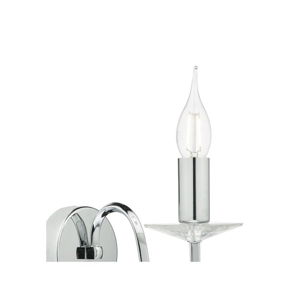 Pique Wall Light in Polished Chrome