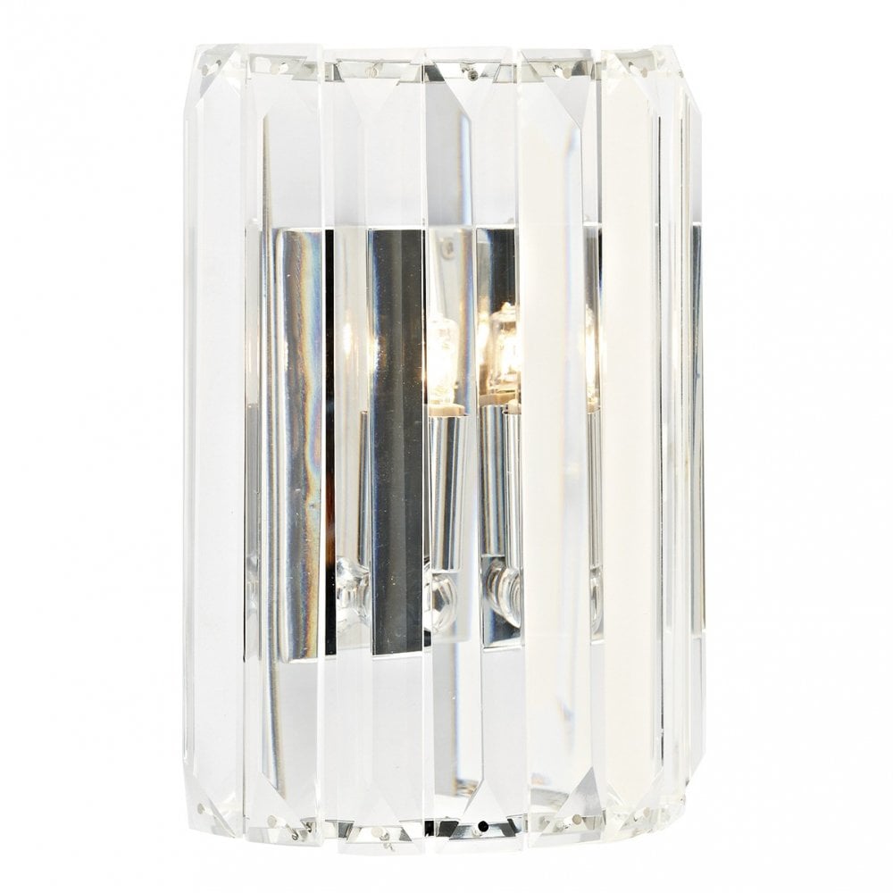 Sketch Crystal Wall Light in Polished Chrome