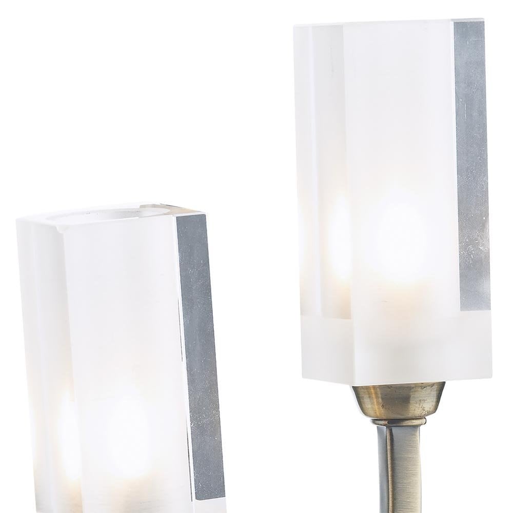 Morgan 2 Light Wall Fitting in Antique Brass