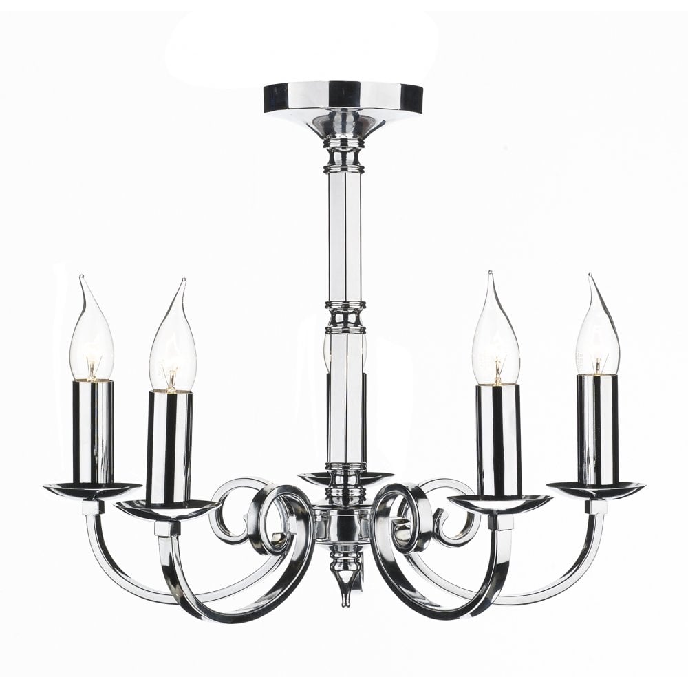 Murray 5 Light Pendant in Polished Chrome Finish