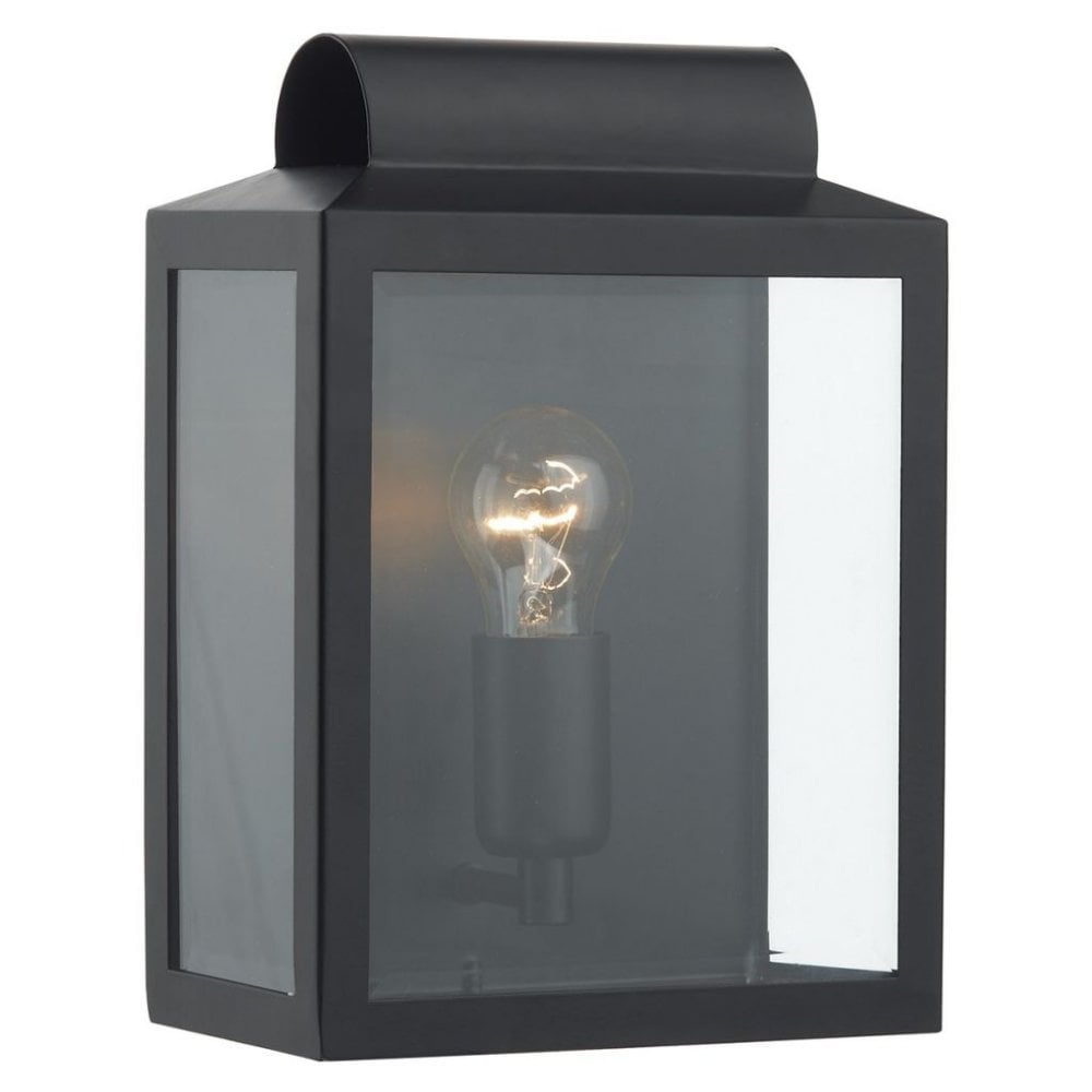 Notary Outdoor Wall Light in Black Finish IP44