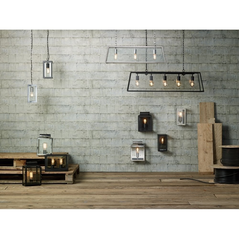 Notary Outdoor Wall Light in Black Finish IP44