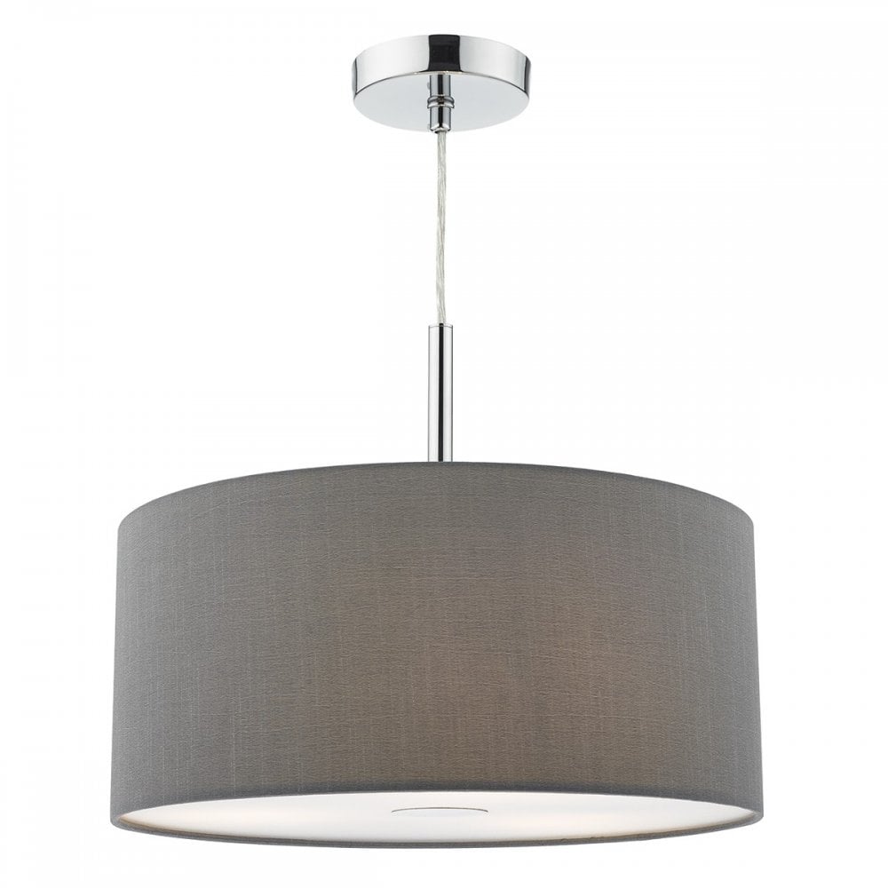 Ronda 3 Light Pendant in Slate Grey 40cm