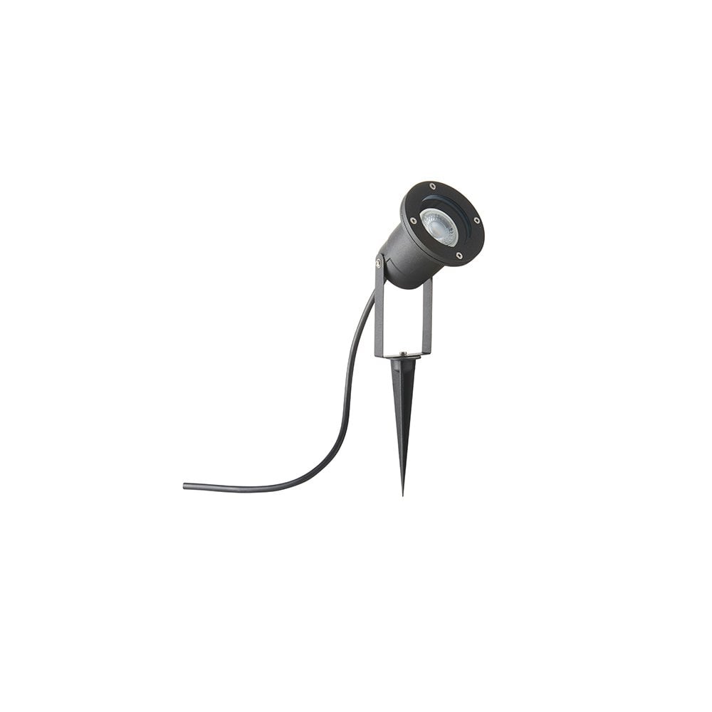 Opaz Matt Black Spike Light IP44
