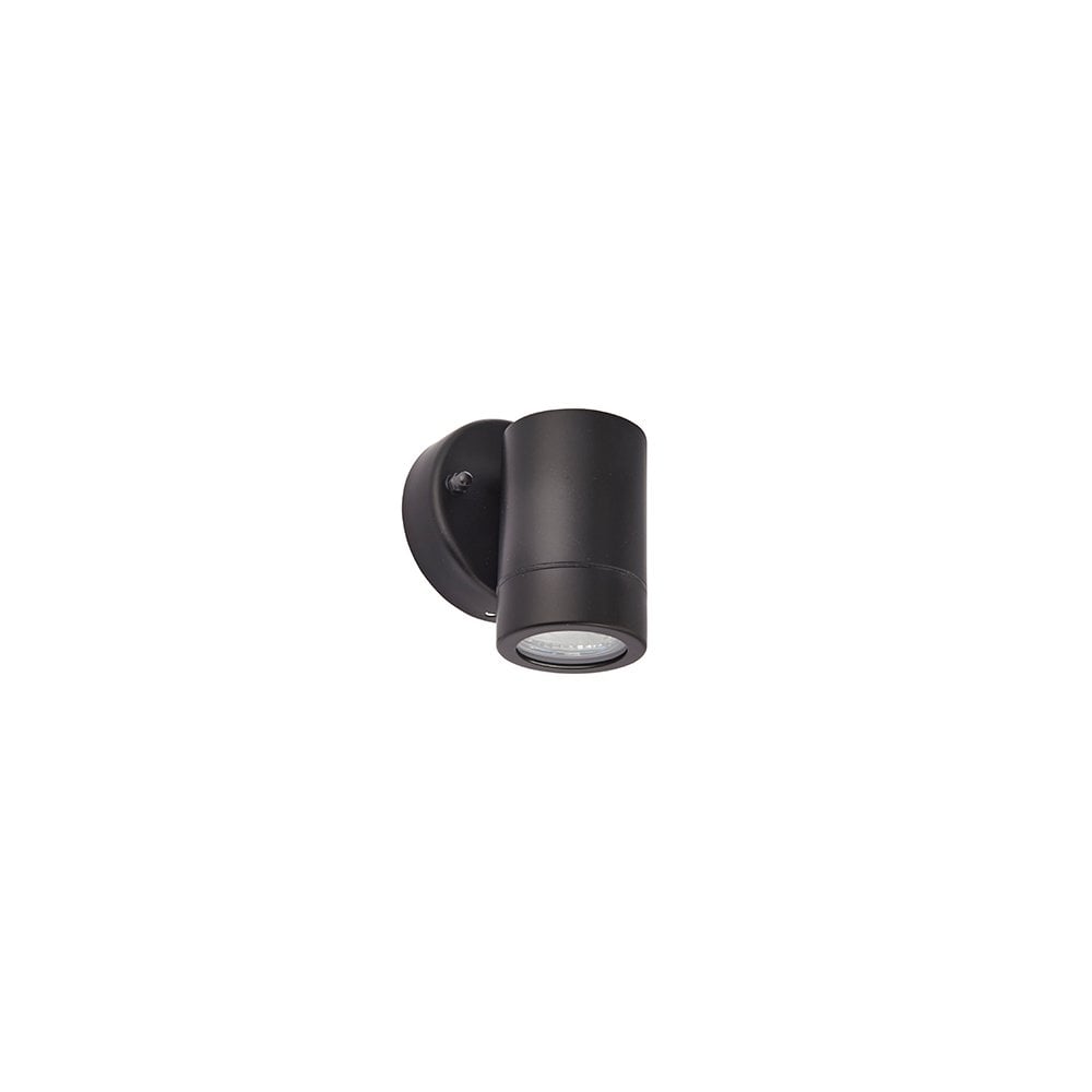 Palin Single Downlight in Matt Black IP44
